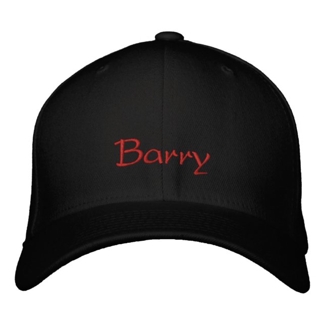 Barry Name Cap / Hat Bestickte Baseballkappe (Vorderseite)