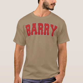 Barry Vereinigtes Königreich Varsity Style Uk Spor T-Shirt