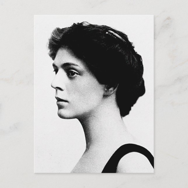 Barrymore ~ Ethel American Actress Postkarte (Vorderseite)