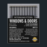 Bars & Shutter, Fensterheber und Türbeschläger Flyer<br><div class="desc">Bars & Shutters,  Flyer von Window & Door Fitter Company Werbung durch den Business Card Store.</div>