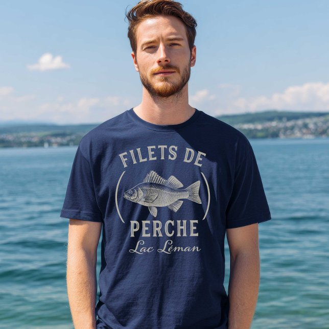 Barschfilets Filets de Perch Genfersee T-Shirt (Von Creator hochgeladen)
