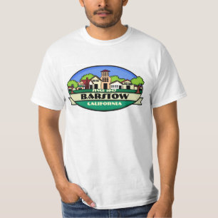 Barstow California Goldener Stadtwert tee