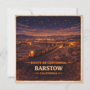 Barstow Centennial Wüsten-Zug Glow Karte