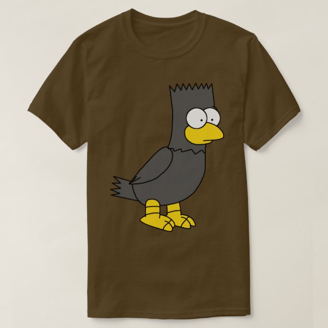 Bart als Allen Poe Raven Halloween T-Shirt (Design vorne)