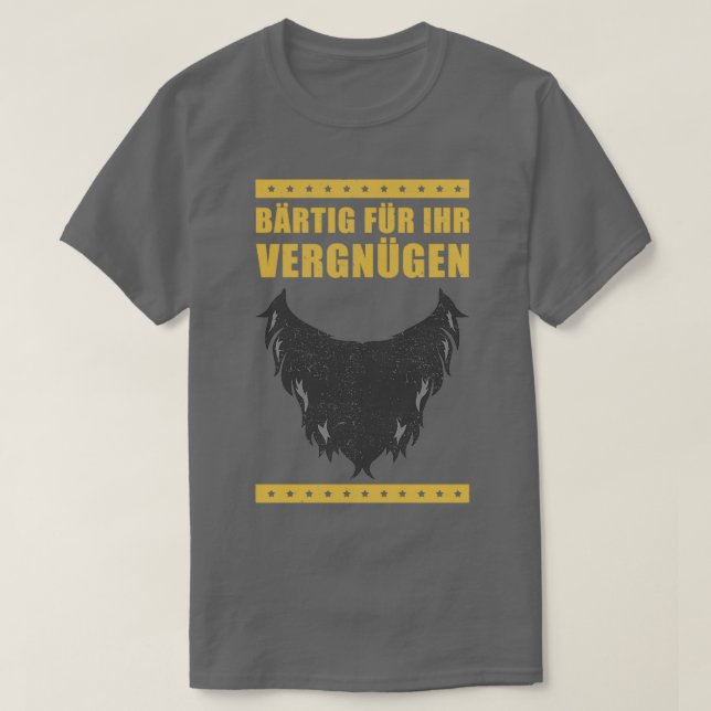 Bart Bearded Funny Sprichwort Geschenk T-Shirt (Design vorne)