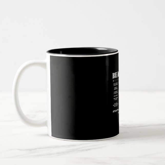Bart-Fakten Zweifarbige Tasse (Links)