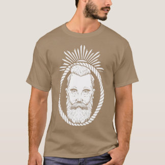 Bart Hipster Mittelalter Männer Seife Barber Vollb T-Shirt