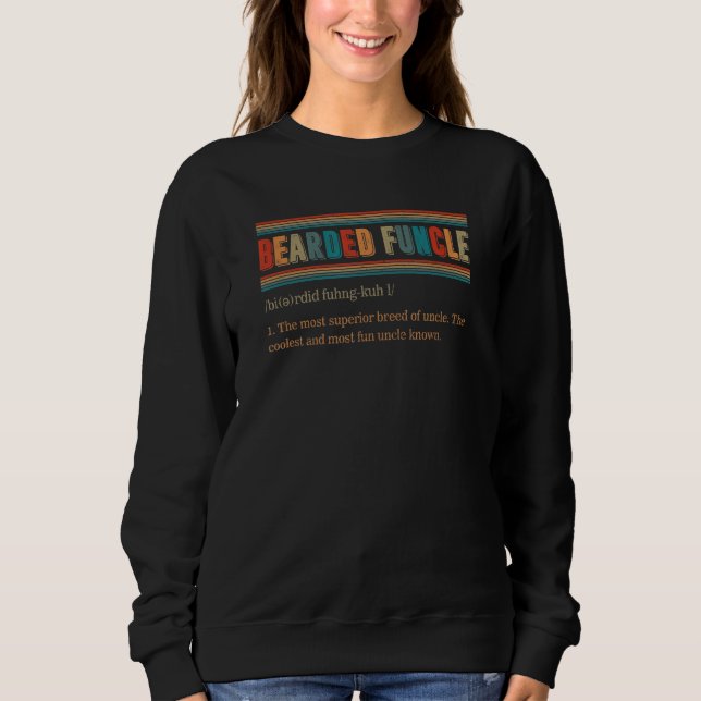 Bart Onkel Definition Bart Fun Onkel Familie Sweatshirt (Vorderseite)