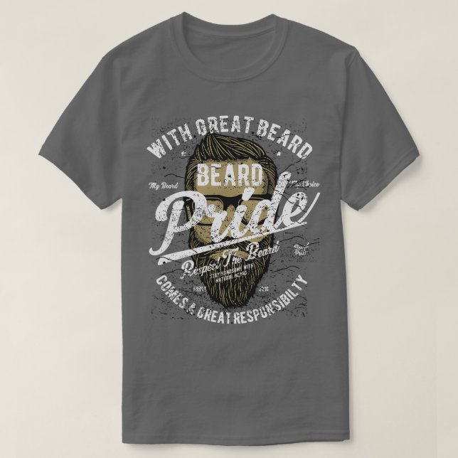 Bart Pride Respekt vor dem Bart 1 T-Shirt (Design vorne)