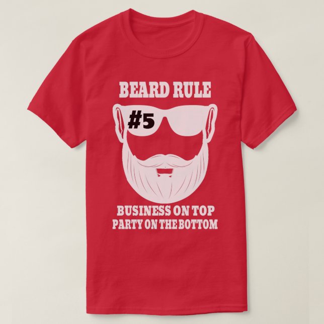 Bart Rule 5 - Business am oberen Party am unteren  T-Shirt (Design vorne)