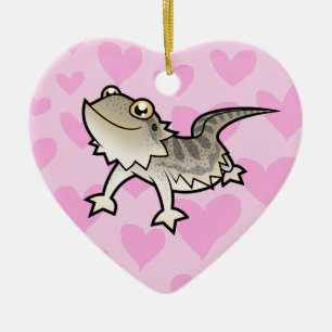 Bartagame / Rankin Dragon Liebe Keramikornament