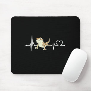 Bartagamen-Herzschlag Lustiges Tier Mousepad