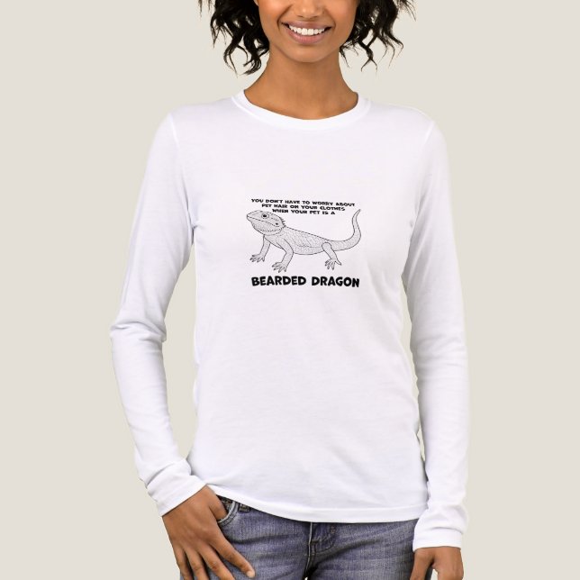 Bartagamen-Humor Tri-Blend Shirt (Vorderseite)
