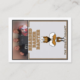 Bartbaker Banter Trading Cards: Podcast-Logo Telefonnummerkarte
