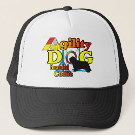 Bartded Collie Agility Geschenke Truckerkappe