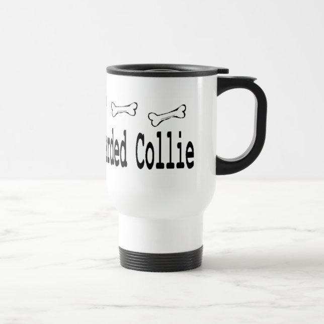 Bartded Collie Geschenke Reisebecher (Rechts)