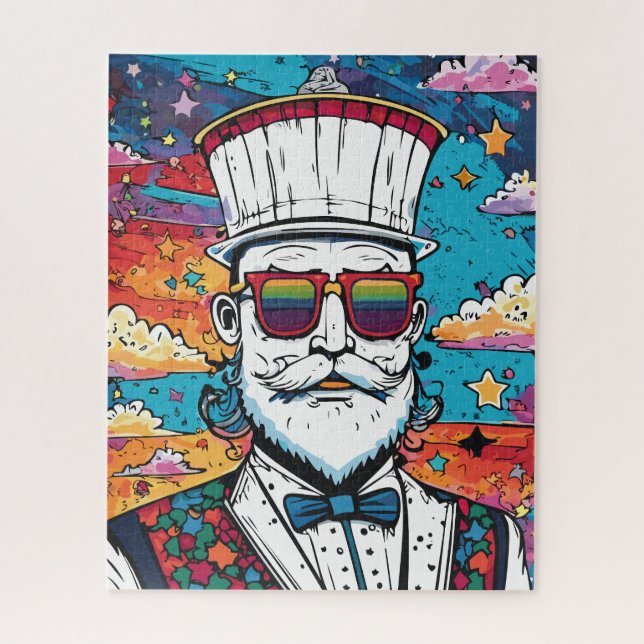 Bartded Man Fashion Portrait (Vertikal)