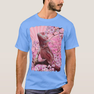 Bartdrache Ästhetik Rosa Sakura Cherry Blosso T-Shirt