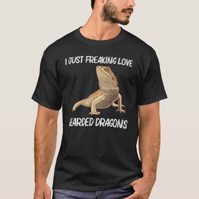 Bartdrache für Männer - Lizard Herpetology T-Shirt (Vorderseite)