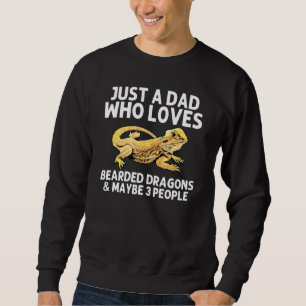 Bartdrache für Vater Men Pogona Lizard Animal Sweatshirt