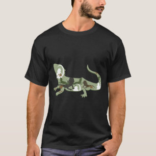 Bartdrache I Lizard I Pogona Silhouette T-Shirt