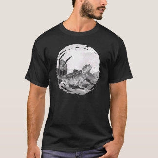 Bartdrache in Desert Reptile Animal Graphit T-Shirt
