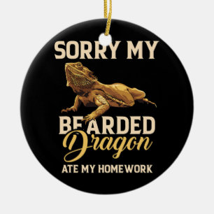 Bartdrache Niedlich Lizard Beardie Ate My Keramik Ornament