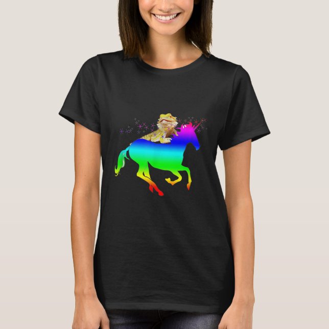 Bartdrache und Pferd T-Shirt (Vorderseite)