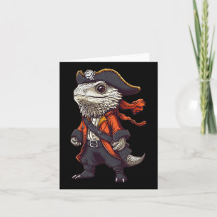 Bartdrache, verkleidet als Piratenfeuer Karte