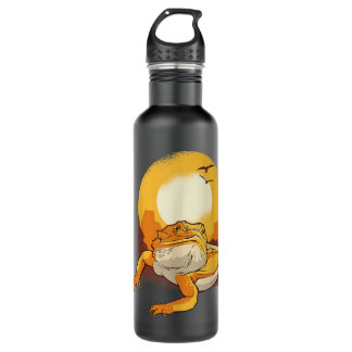 Bartdrache Vintag Retro T Shirt Edelstahlflasche