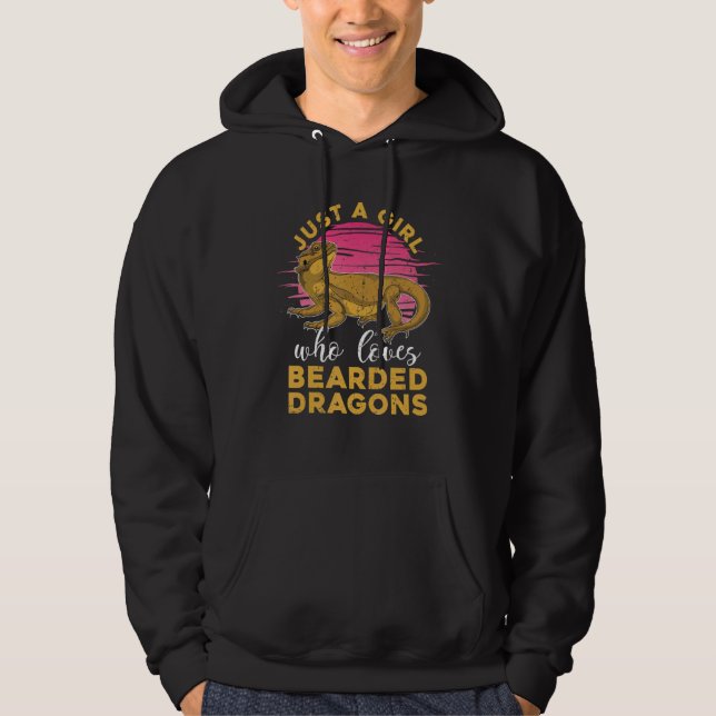 Bartdragon Girls Reptile Pet Bearded Dra Hoodie (Vorderseite)