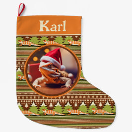 Bartdragon Ugly Sweater Weihnachtsweihnachtsfest S Großer Weihnachtsstrumpf