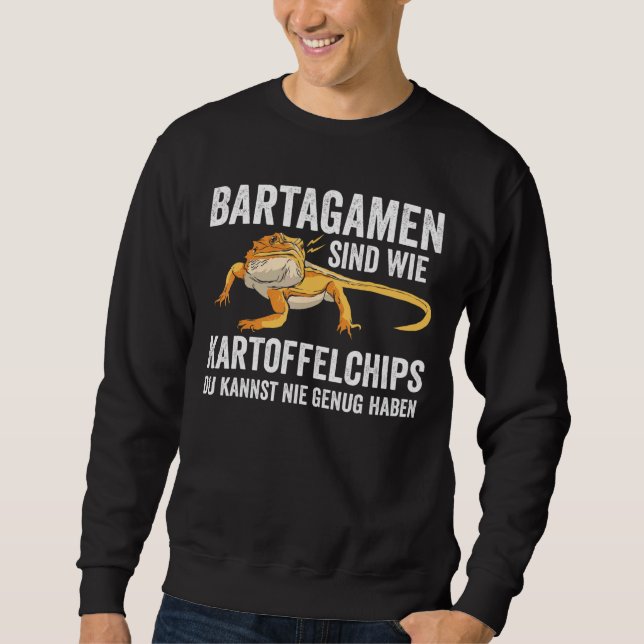 Bartdragons Terrarium Lizard Reptile Lizard Sweatshirt (Vorderseite)