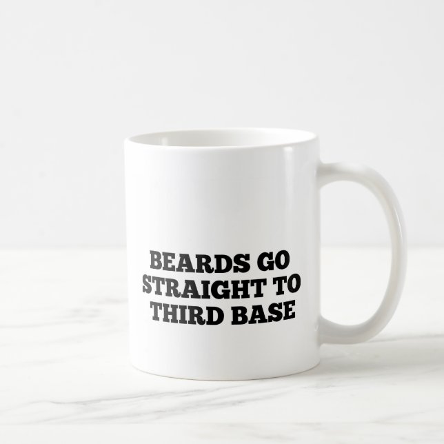 Bärte gehen gerade zur meistgekauften Third Base Kaffeetasse (Rechts)