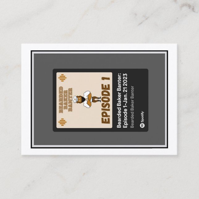 Barted Baker Banter Trading Cards: Episode 1 Telefonnummerkarte (Vorderseite)
