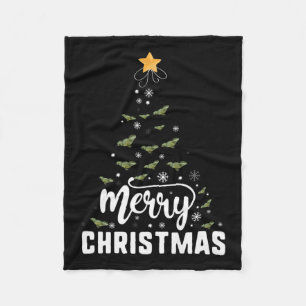 Barted Dragon Frohe Weihnachtsbaum Familie Xmas Ho Fleecedecke