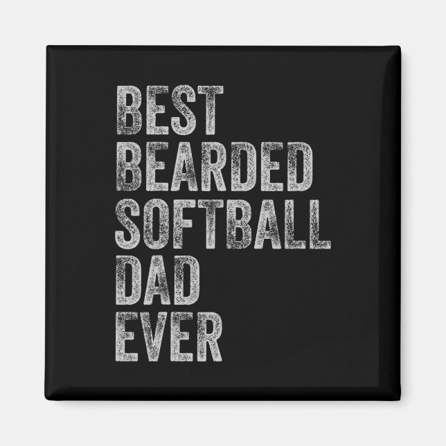 Barted Softball Vater Vathday Magnet (Vorne)