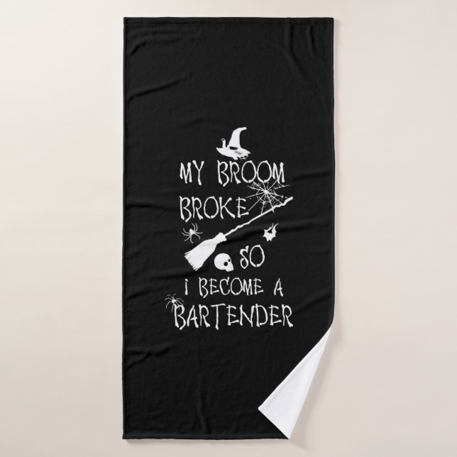 Bartender Halloween    Badehandtuch (Badehandtuch)
