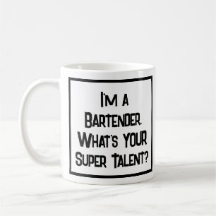 Bartender Super Talent. Café Mug