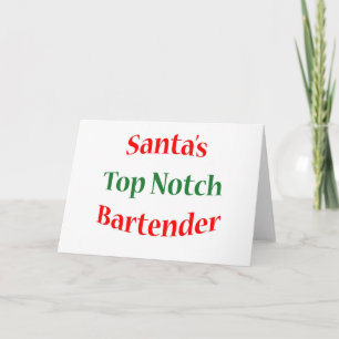 BartenderTop-Notch Feiertagskarte