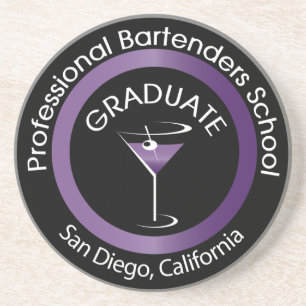 Bartending School Graduate Drink Dessous de verre