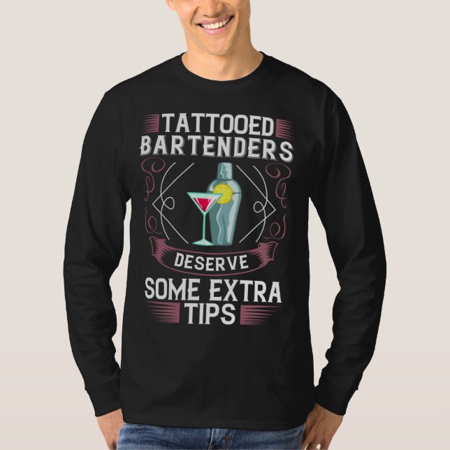 Bartending Shaker Mixing Cocktail Bartender T-Shirt (Vorderseite)