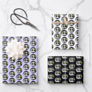 Bartete Collie Malerei - Niedliche Original Hunde  Geschenkpapier Set