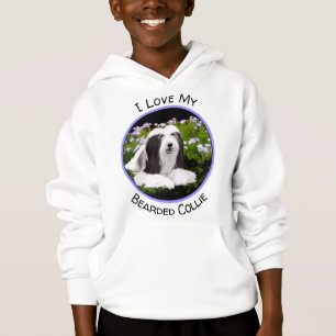 Bartete Collie Malerei - Niedliche Original Hunde Hoodie