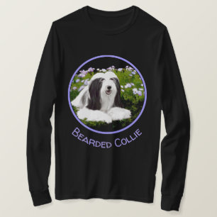 Bartete Collie Malerei - Niedliche Original Hunde  T-Shirt
