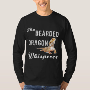 Bartete Drachen flüstern Retro Erwachsene und Kind T-Shirt