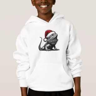 Bartete Drachen Weihnachten, frohe Weihnachtsbaute Hoodie