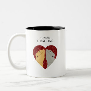 Bartete DrachenTasse Zweifarbige Tasse