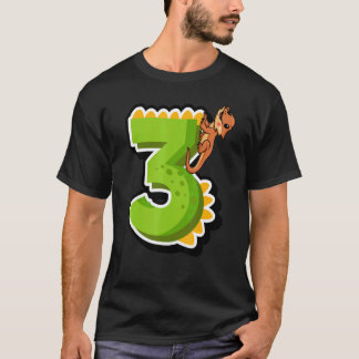 Bartete Dragon 3. Geburtstag Reptile Animal Graphi T-Shirt