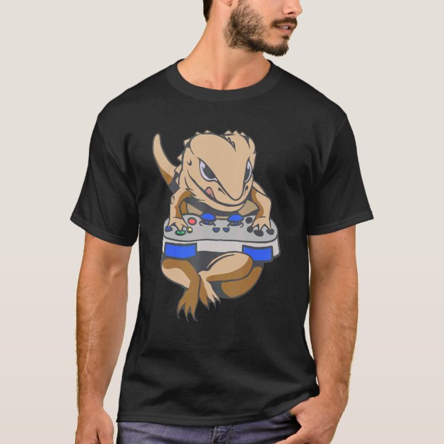 Bartete Dragon Gamer Boys Kids Video Game Players T-Shirt (Vorderseite)